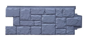 Фасадная панель Grand Line-Крупный камень стандарт графит