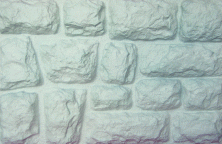 Фасадные панели Аэлит Камень крупный Белый