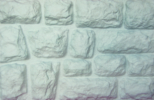 Фасадные панели Аэлит Камень крупный Белый