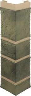 Фасадные панели Наружный угол камень (малахит), 0,47 х 0,11м