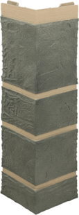 Фасадные панели Наружный угол камень (серый), 0,47 х 0,11м