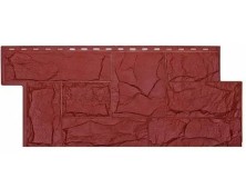Фасадные Панели T-Сайдинг-Гранит Леон ЭКО-1 Красный